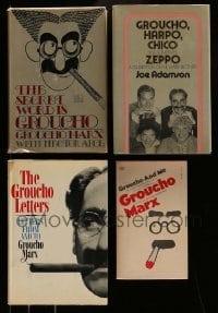 3h402 LOT OF 4 MARX BROTHERS MOSTLY HARDCOVER BOOKS '50s-70s Groucho, Harpo, Chico & Zeppo!