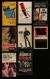 3h384 LOT OF 8 FILM NOVELIZATION PAPERBACK BOOKS '50s-60s Cool Hand Luke, On the Waterfront+more!