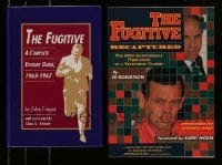 3h441 LOT OF 2 FUGITIVE BOOKS '90s a complete episode guide & 30th anniversary companion!