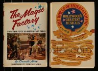 3h433 LOT OF 2 MGM MUSICAL HARDCOVER BOOKS '70s covering An American in Paris & much more!