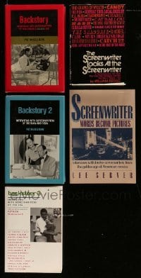 3h391 LOT OF 5 SCREENWRITER INTERVIEW MOSTLY HARDCOVER BOOKS '70s-90s from the Golden Age & more!