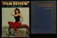 3h444 LOT OF 2 FILM REVIEW HARDCOVER BOOKS '50s filled with great movie images & information!