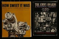 3h423 LOT OF 2 TELEVISION HISTORY HARDCOVER BOOKS '60s-70s How Sweet It Was, The Emmy Awards!