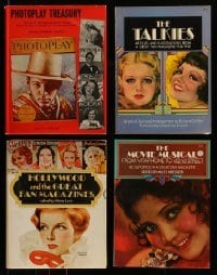 3h400 LOT OF 4 MOVIE MAGAZINE BOOKS '70s Photoplay Treasury, The Talkies, Movie Musical & more!