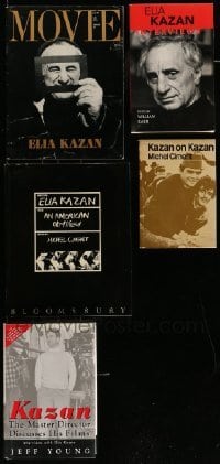 3h394 LOT OF 5 ELIA KAZAN BOOKS '70s-00s great illustrated biographies of the famous director!