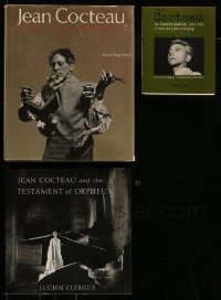 3h413 LOT OF 3 JEAN COCTEAU MOSTLY HARDCOVER BOOKS '60s-00s great illustrated biographies!
