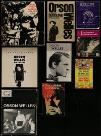 3h381 LOT OF 9 ORSON WELLES BOOKS '60s-00s great illustrated biographies of the Hollywood legend!