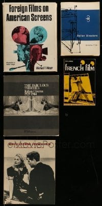 3h392 LOT OF 5 FOREIGN CINEMA BOOKS '50s-80s French Film, Italian Directors & much more!