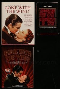 3h417 LOT OF 3 GONE WITH THE WIND MOSTLY HARDCOVER BOOKS '70s-80s making of the Hollywood legend!