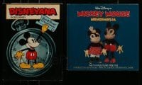 3h447 LOT OF 2 DISNEY COLLECTIBLES HARDCOVER BOOKS '70s-80s great images of vintage memorabilia!