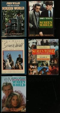 3h370 LOT OF 5 SCREEN WORLD ANNUAL HARDCOVER 1990-94 BOOKS '90-94 lots of movie images & info!