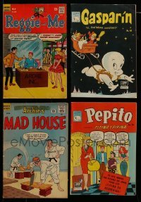 3h170 LOT OF 4 COMIC BOOKS '60s Casper, Reggie & Me, Archie's Mad House & Pepito!