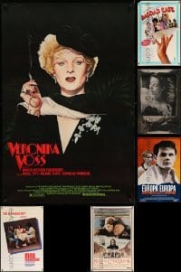 3h797 LOT OF 9 UNFOLDED SINGLE-SIDED MOSTLY 27X41 FOREIGN FILMS ONE-SHEETS '80s-90s cool images!