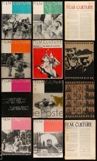 3h640 LOT OF 12 FILM CULTURE MAGAZINES '62-70 filled with great movie images & information!