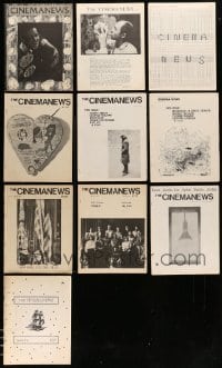 3h649 LOT OF 10 CINEMANEWS MAGAZINES '70s-80s filled with movie images & information!