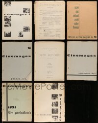 3h658 LOT OF 8 CINEMAGES MAGAZINES '50s filled with lots of movie information!