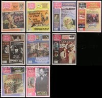 3h651 LOT OF 9 MOVIE COLLECTOR'S WORLD MAGAZINES '12 ads of vintage movie posters for sale!