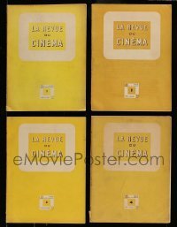 3h670 LOT OF 4 LA REVUE DU CINEMA FRENCH MAGAZINES '46-47 the first four issues!