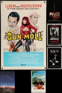 3h803 LOT OF 6 UNFOLDED SINGLE-SIDED 27X41 ITALIAN FILMS ONE-SHEETS '80s-90s great images!