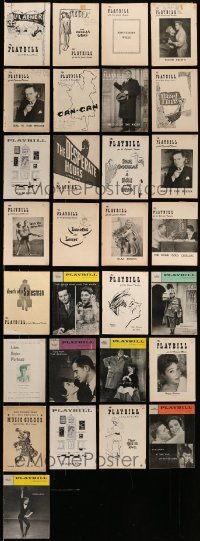 3h212 LOT OF 29 1950S PLAYBILLS '50s great images & info from a variety of different stage plays!
