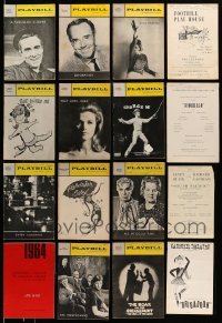 3h213 LOT OF 34 1960S PLAYBILLS '60s great images & info from a variety of different stage plays!