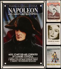 3h808 LOT OF 4 UNFOLDED SINGLE-SIDED 27X41 CLASSIC FRENCH FILMS ONE-SHEETS '80s-90s great images!