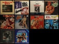 3h289 LOT OF 10 LASER DISCS FROM 1950S MOVIES '80s-90s War of the Worlds, Ten Commandments +more!