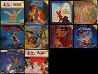 3h287 LOT OF 10 LASER DISCS OF DISNEY FEATURES '80s-90s Dumbo, Pinocchio, Jungle Book & more!