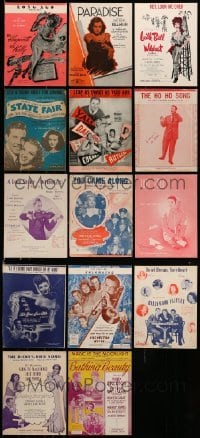 3h317 LOT OF 14 SHEET MUSIC '30s-60s great songs from a variety of different movies!