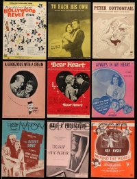 3h319 LOT OF 12 SHEET MUSIC '20s-60s great songs from a variety of different movies!