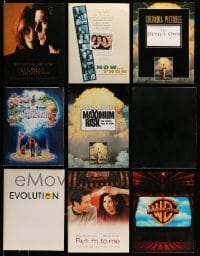 3h356 LOT OF 9 PRESSKITS '94 - '01 containing a total of 67 8x10 stills in all!