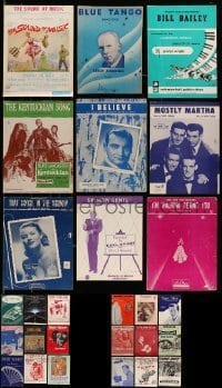 3h307 LOT OF 27 1950S-60S SHEET MUSIC '50s-60s a variety of songs from different movies!