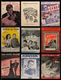 3h322 LOT OF 9 1940S SHEET MUSIC '40s great songs from a variety of different movies!