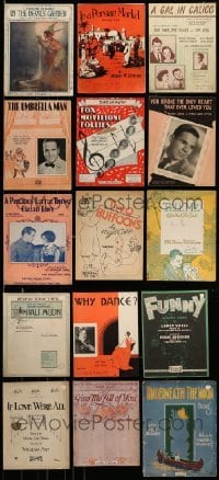 3h315 LOT OF 15 SHEET MUSIC '20s great songs from a variety of different movies!