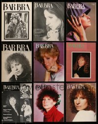 3h652 LOT OF 9 BARBRA MAGAZINES '70s-80s filled with great images & info on the famous singer!