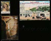 3h109 LOT OF 3 CARLA LAEMMLE SIGNED ITEMS '00s-10s niece of the Universal Studios legend!