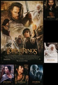 3h804 LOT OF 6 UNFOLDED SINGLE-SIDED 27X40 LORD OF THE RINGS: THE RETURN OF THE KING ONE-SHEETS '03