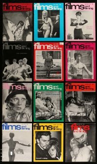 3h578 LOT OF 12 1973 FILMS & FILMING MAGAZINES '73 filled with movie images & information!