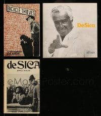 3h501 LOT OF 3 VITTORIO DE SICA PUBLISHED SCREENPLAYS AND BOOK '60s-90s Bicycle Thief & more!