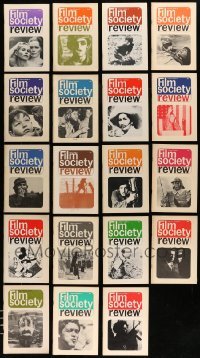 3h631 LOT OF 19 FILM SOCIETY REVIEW MAGAZINES '60s filled with movie images & information!