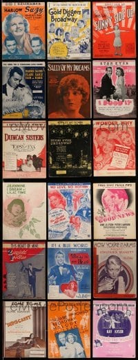 3h311 LOT OF 18 SHEET MUSIC '20s-50s great songs from a variety of different movies!