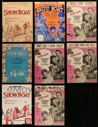 3h323 LOT OF 8 SHOW BOAT SHEET MUSIC '20s-50s great songs by Oscar Hammerstein II & Jerome Kern!