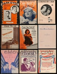 3h310 LOT OF 22 1920S-30S SHEET MUSIC '20s-30s a variety of songs from different movies!