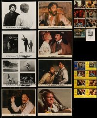 3h108 LOT OF 24 LOBBY CARDS, 8X10 STILLS AND PRESSBOOK '70s scenes from a variety of movies!