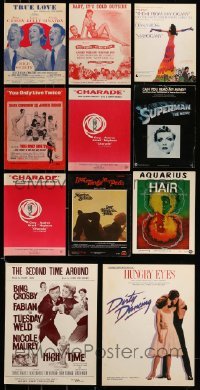 3h320 LOT OF 11 SHEET MUSIC '50s-80s great songs from a variety of different movies!