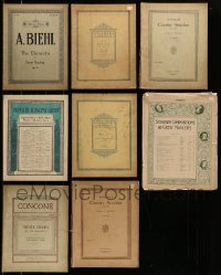 3h123 LOT OF 8 PIANO BOOKS '20s great songs from a variety of different movies!
