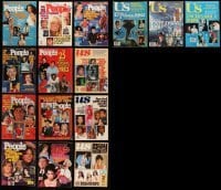 3h638 LOT OF 15 PEOPLE AND US MAGAZINES '70s-80s filled with great articles & photos!