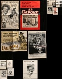 3h341 LOT OF 13 UNCUT PRESSBOOKS '40s-80s advertising images from a variety of different movies!