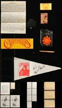 3h110 LOT OF 3 CARPENTERS FANCLUB NEWSLETTERS '70s contains great collectible items w/their logo!