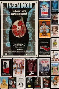 3h225 LOT OF 50 FOLDED ONE-SHEETS '70s-80s great images from a variety of different movies!